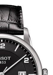 Tissot Luxury Powermatic 80 Black Dial Black Leather Strap Watch For Men - T086.407.16.057.00