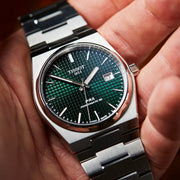 Tissot PRX Powermatic 80 Green Dial Silver Steel Strap Watch For Men - T137.407.11.091.00