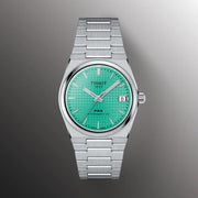 Tissot PRX Powermatic 80 Light Green Dial Silver Steel Strap Watch for Men - T137.207.11.091.01