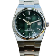 Tissot PRX Powermatic 80 Green Dial Silver Steel Strap Watch for Men - T137.207.11.091.00