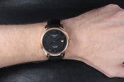 Tissot T Classic Le Locle Automatic Black Dial Black Leather Strap Watch For Men - T41.5.423.53