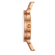 Tory Burch Reva Rose Gold Dial Rose Gold Steel Strap Watch for Women - TBW4028