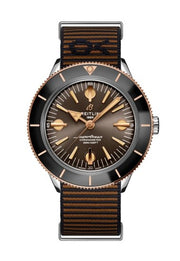 Breitling Superocean Heritage '57 Outerknown Limited Edition Brown Dial Brown NATO Strap Watch for Men - U103701A1Q1W1