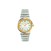 Versace Hellenyium Silver Dial Two Tone Steel Strap Watch for Women - VEVH00620
