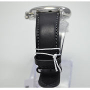 Movado Heritage Chronograph Black Dial Black Leather Strap Watch for Men - 3650005