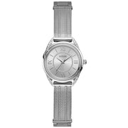 Guess Whisper Silver Dial Silver Mesh Bracelet Watch for Women - W1084L1
