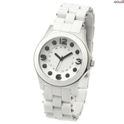Marc Jacobs Perry White Dial White Silicone Strap Watch for Women - MBM2533