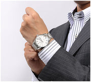 Tag Heuer Carrera Calibre 5 Automatic White Dial Silver Steel Strap Watch for Men - WAR201B.BA0723