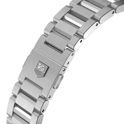 Tag Heuer Carrera Calibre 5 Automatic White Dial Silver Steel Strap Watch for Men - WAR201B.BA0723