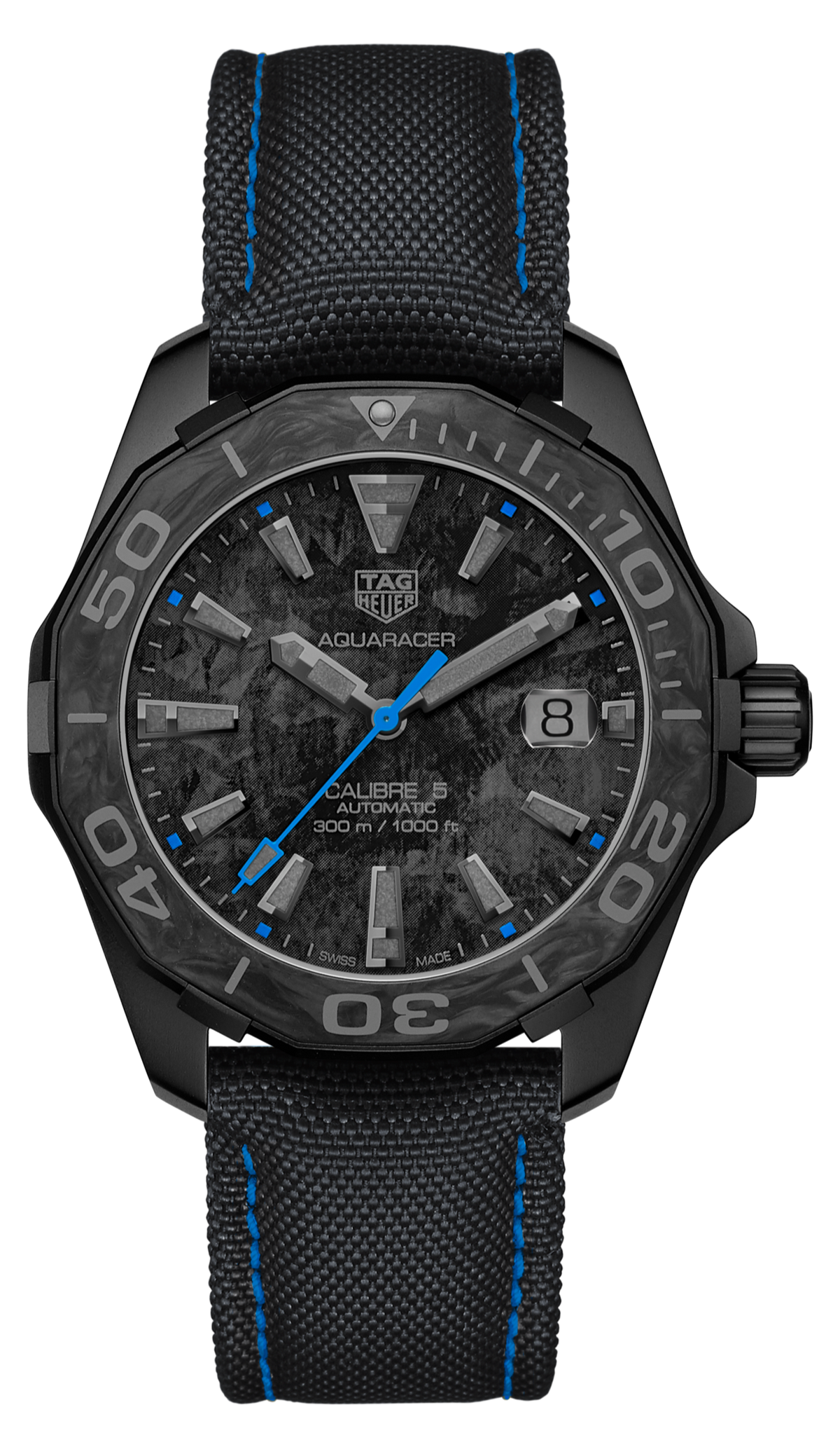 Tag Heuer Aquaracer Carbon Dial Watch for Men -  WBD218C.FC6447