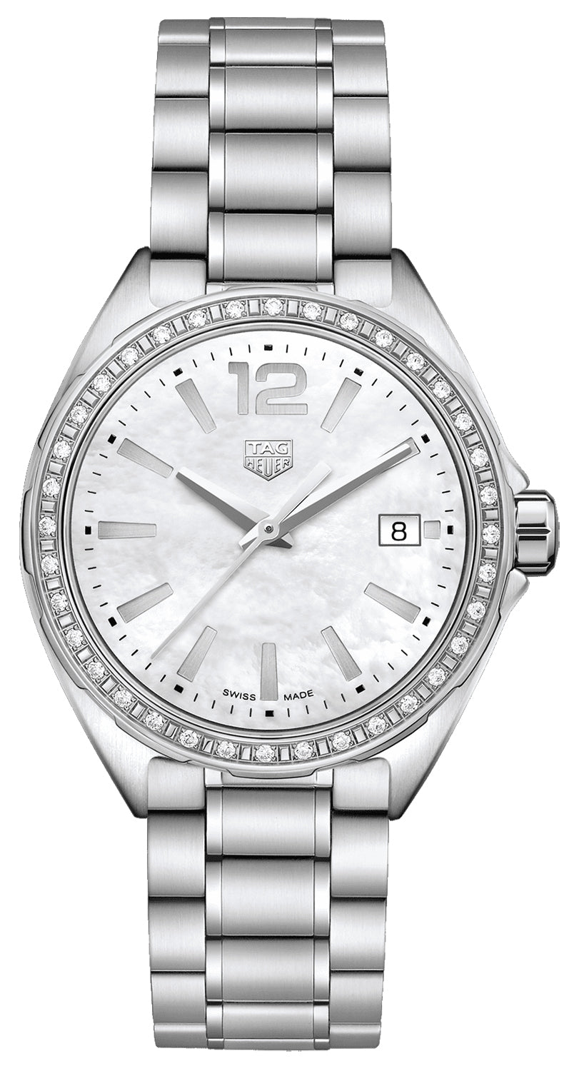 Tag Heuer Formula 1 Quartz Diamonds Mother of Pearl Dial Silver Steel Strap Watch for Women - WBJ131A.BA0666