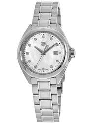 Tag Heuer Formula 1 White Mother of Pearl Dial Silver Steel Strap Watch for Women - WBJ1319.BA0666