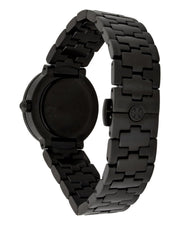 Tory Burch Reva Black Dial Black Steel Strap Watch for Women - TBW4038