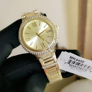 Michael Kors Taryn Quartz Gold Dial Gold Steel Strap Watch For Women - MK4459