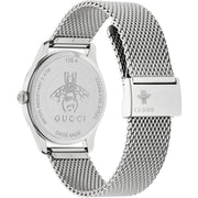 Gucci G-Timeless Mother of Pearl Dial Silver Mesh Bracelet Watch For Women - YA126583