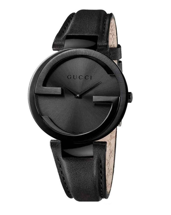 Gucci Interlocking G Black Dial Watch For Women - YA133302