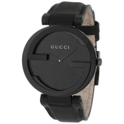 Gucci Interlocking G Black Dial Watch For Women - YA133302