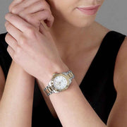 Tag Heuer Aquaracer White Mother of Pearl Dial Two Tone Steel Strap Watch for Women - WBD1322.BB0320
