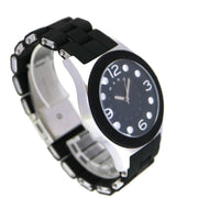Marc Jacobs Pelly Black Dial Black Silicone Strap Watch for Women - MBM2544