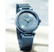 Guess Soho Diamonds Blue Dial Blue Mesh Bracelet Watch For Women - W0638L3