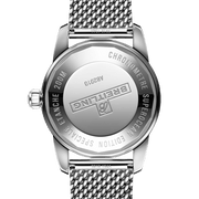Breitling Superocean Heritage B20 Automatic 42 Black Dial Silver Mesh Bracelet Watch for Men - AB2010121B1A1