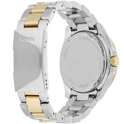 Fossil Cecile White Dial Two Tone Steel Strap Watch for Women - AM4543