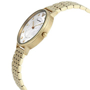 Emporio Armani Dress Analog Mother of Pearl Dial Gold Steel Strap Watch For Women - AR11007