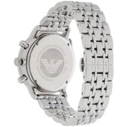 Emporio Armani Chonograph SIlver Dial Silver Steel Strap Watch For Men - AR1933