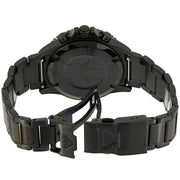 Emporio Armani Diver Chronograph Black Dial Black Steel Strap Watch For Men - AR80050