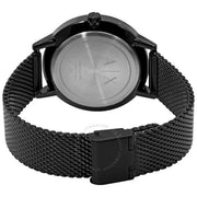 Armani Exchange Cayde Chronograph Black Dial Black Mesh Strap Watch For Men - AX2716