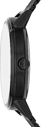 Armani Exchange Cayde Chronograph Black Dial Black Mesh Strap Watch For Men - AX2716