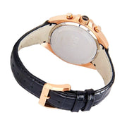 Hugo Boss Driver Chronograph Black Dial Black Leather Strap Watch for Men - 1513092