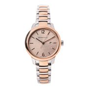 Burberry The Classic Rose Gold Dial Two Tone Steel Strap Watch for Women - BU10117