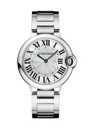 Cartier Ballon Bleu De Cartier Silver Dial Silver Steel Strap Watch for Women - W69011Z4