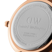 Daniel Wellington Classic Petite Sheffield White Dial Black Leather Strap Watch For Women - DW00100230