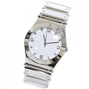Marc Jacobs Amy White Dial Silver Steel Strap Watch for Women - MBM8518