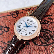 Tissot Bellissima Automatic Silver Dial Brown Leather Strap Watch For Women - T126.207.36.013.00