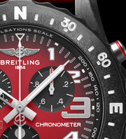 Breitling Endurance Pro Ironman Red Dial Red Rubber Strap Watch for Men - X823109A1K1S1