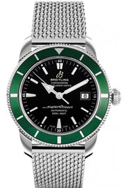 Breitling Superocean Heritage 42mm Chronograph Green Bezel Mens Watch - A1732136