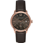 Burberry The Classic Brown Dial Brown Leather Strap Watch for Men - BU10012