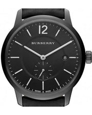 Burberry The Classic Black Dial Black Leather Strap Watch for Men - BU10003