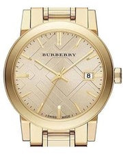 Burberry The City Gold Dial Gold Steel Strap Watch for Women - BU9134