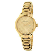 Burberry The Classic Champagne Gold Dial Gold Steel Strap Watch for Women - BU10109