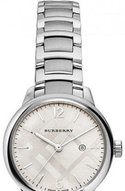 Burberry The Classic Silver Dial Silver Steel Strap Watch for Women - BU10108