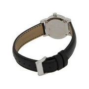 Burberry The City White Dial Black Leather Strap Watch for Women - BU9206