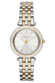 Michael Kors Darci Silver Dial Two Tone Steel Strap Watch for Women - MK3405