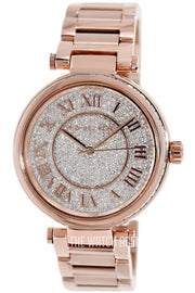 Michael Kors Skylar Rose Gold Dial Rose Gold Steel Strap Watch for Women - MK5868
