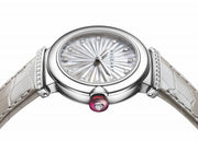 Bvlgari LVCEA Diamonds Silver Mother of Pearl Dial Silver Leather Strap Watch for Women - LVCEA103367