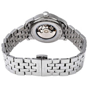 Tissot Le Locle Automatic Diamonds Mother of Pearl Black Dial Silver Steel Strap Watch For Women - T006.207.11.126.00