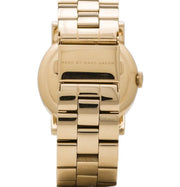 Marc Jacobs Amy Black Dial Gold Steel Strap Watch for Women - MBM3273